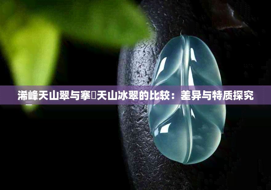 浠峰天山翠与搴旈天山冰翠的比较：差异与特质探究