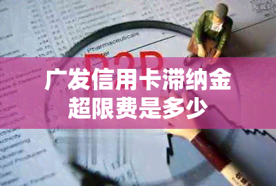 广发信用卡滞纳金超限费是多少