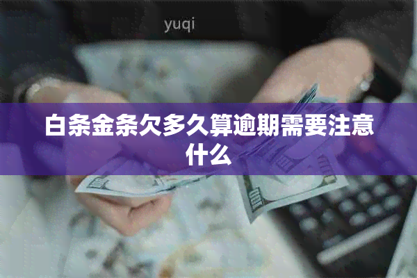 白条金条欠多久算逾期需要注意什么