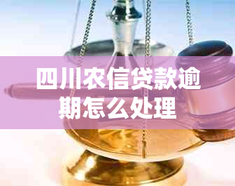四川农信贷款逾期怎么处理