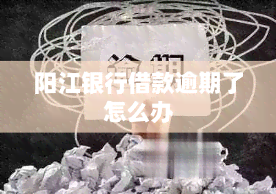 阳江银行借款逾期了怎么办