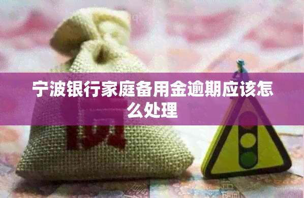 宁波银行家庭备用金逾期应该怎么处理