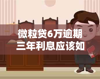 微粒贷6万逾期三年利息应该如何计算